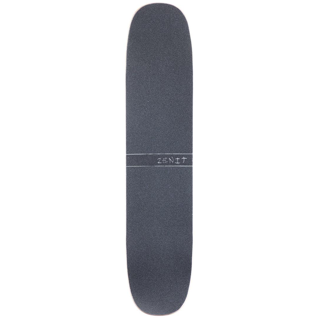 Zenit Marble 40 V3 freestyle downhill freeride longboard double kicktail top view black jessup griptape