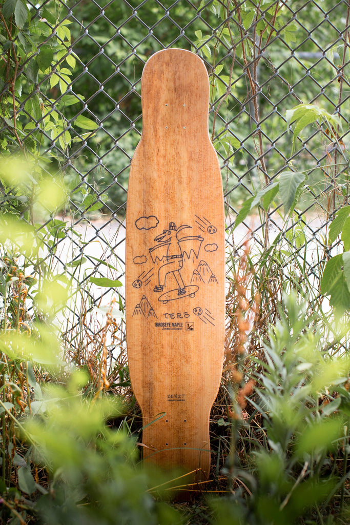 Birdseye Maple Tero zenit longboard