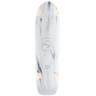 Zenit Marble 35 V2 downhill freeride longboard single kicktail bottom view black white grey swirls paint graphic
