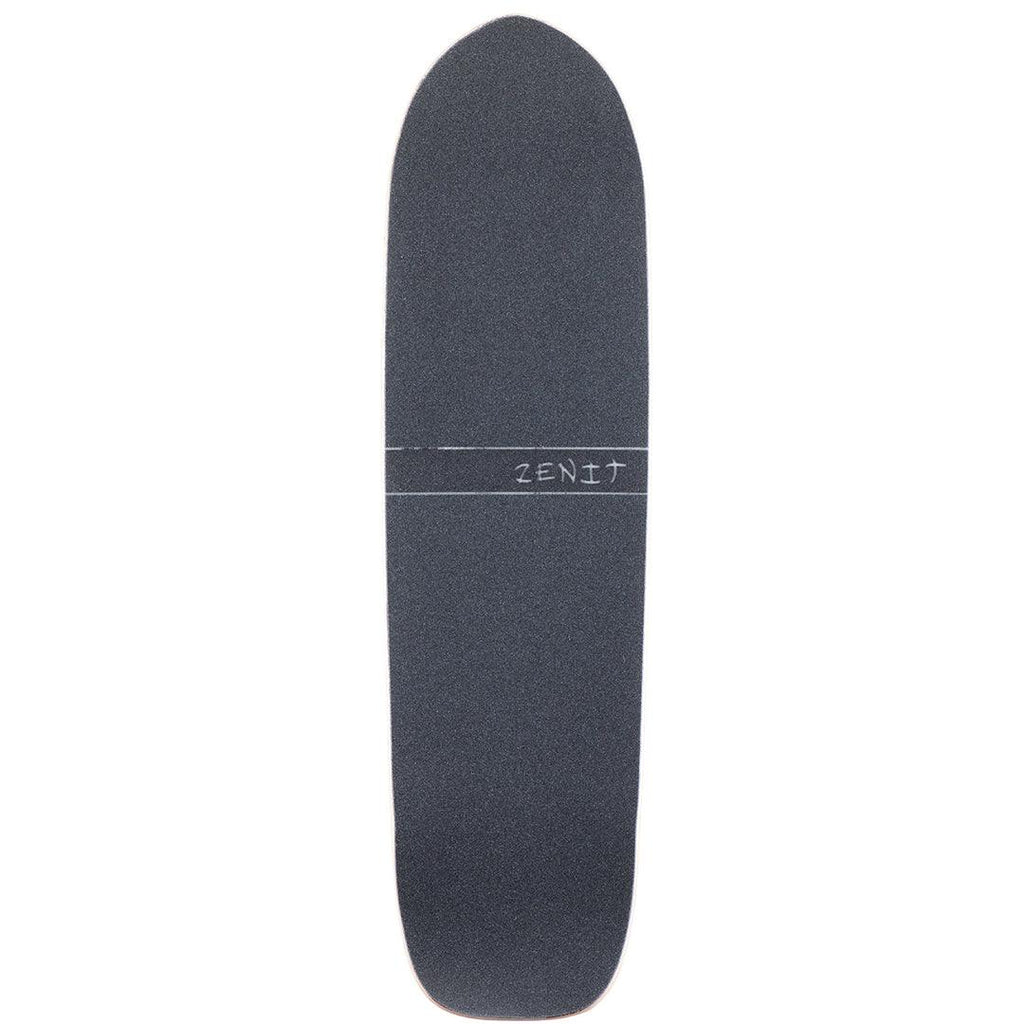 Zenit Marble 35 V2 downhill freeride longboard single kicktail top view black jessup griptape