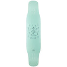 Zenit Tango dancing dance mini dancer freestyle longboard bottom view teal graphic
